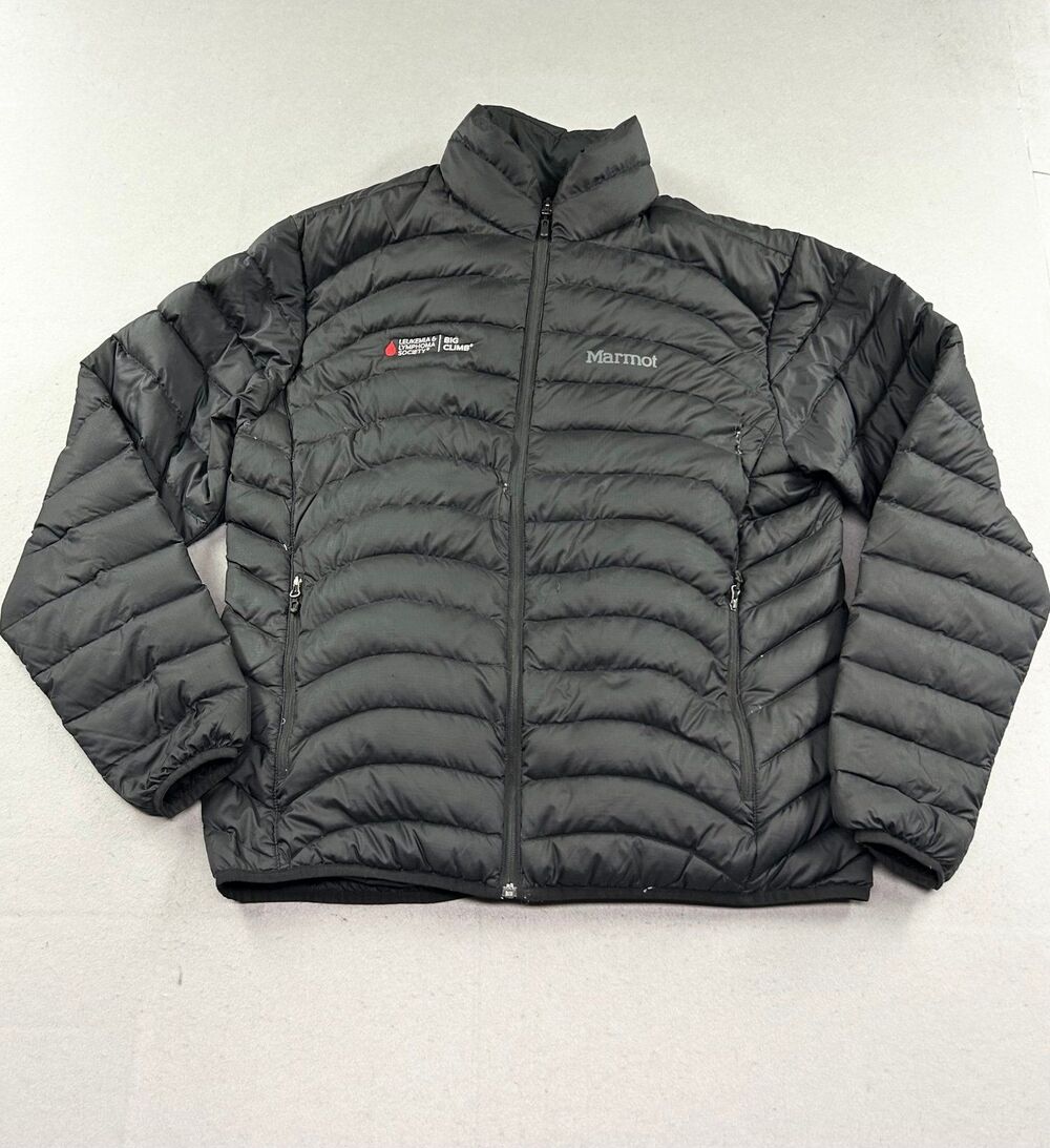 Marmot 600 Fill Full Zipper Puffer Jacket Black Men's XL